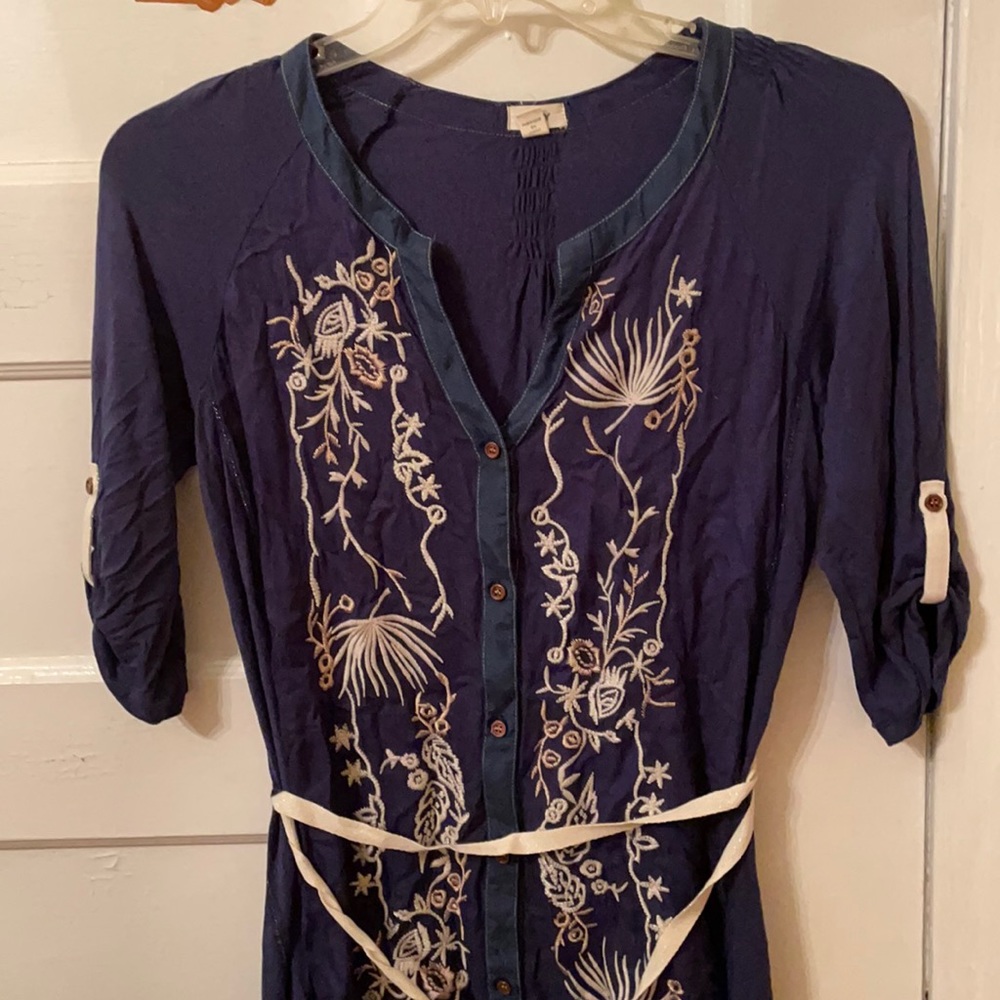 *Never worn* anthro embroidered dress